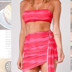 Two piece set- hot pink